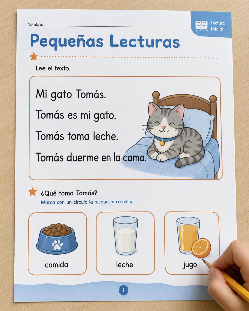 Página de ejemplo: Pequeñas lecturas